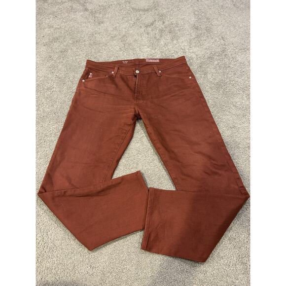 AG Adriano Goldschmied Pants Mens 36R Red The Tellis Modern Slim - Picture 1 of 5